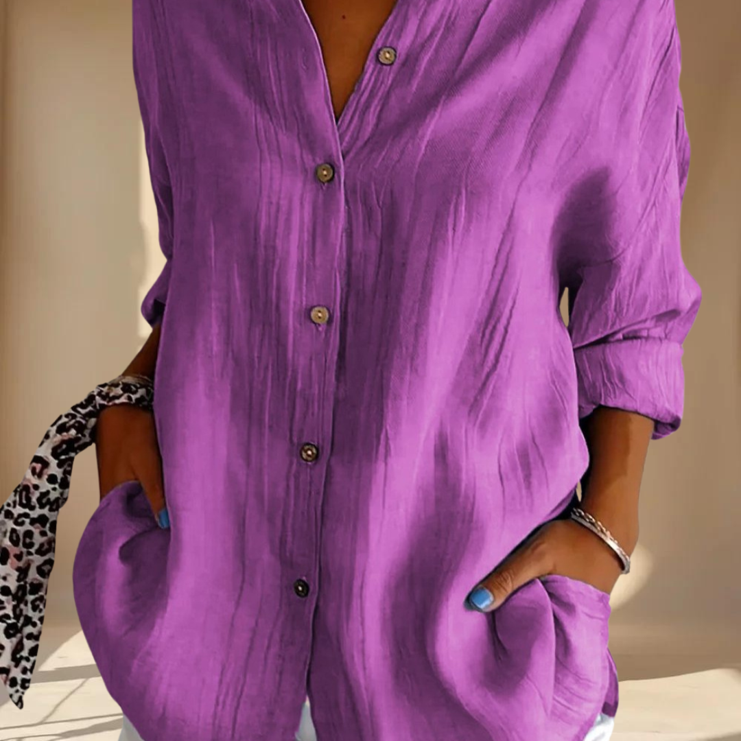 VelaLuxe™ | Klassiek overhemd met enkele knoopsluiting