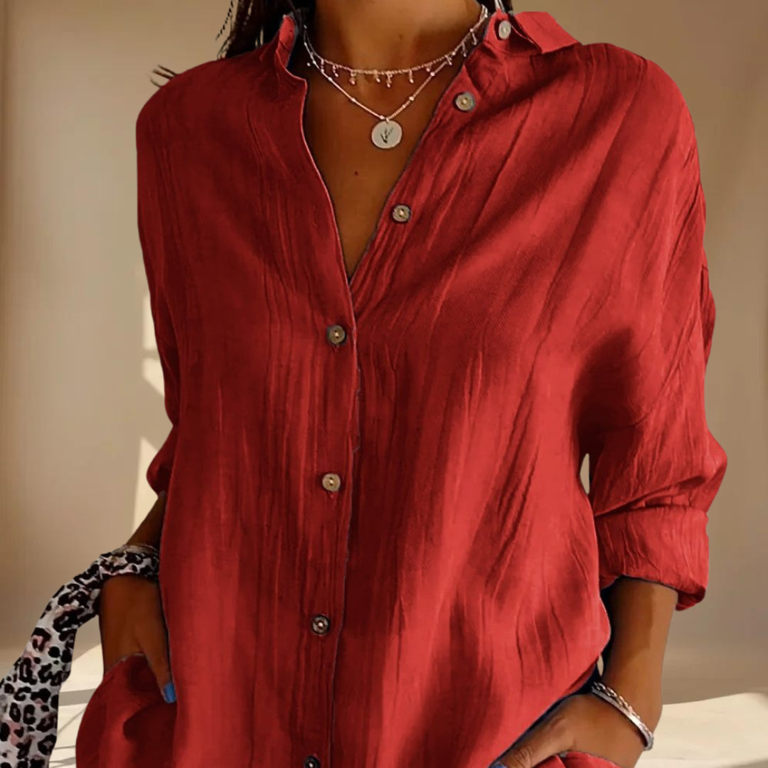 VelaLuxe™ | Klassiek overhemd met enkele knoopsluiting