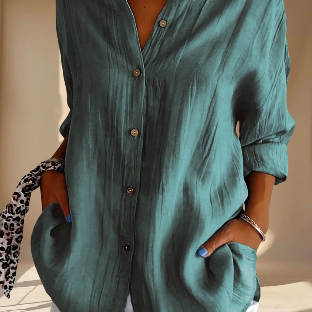 VelaLuxe™ | Klassiek overhemd met enkele knoopsluiting