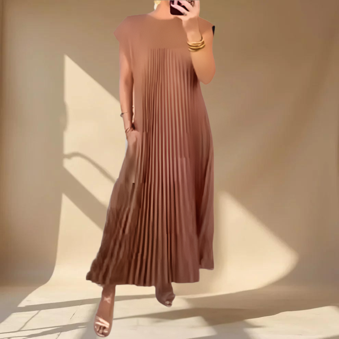 Millie™ | Mouwloze Lange Jurk