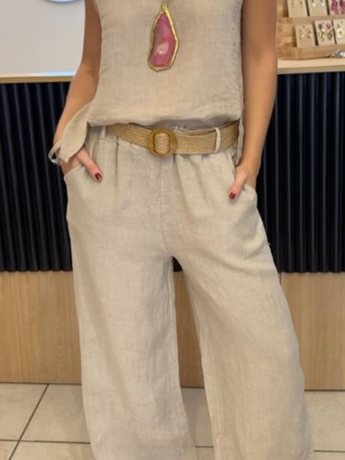 Zanira™ | Mouwloos Twin Set