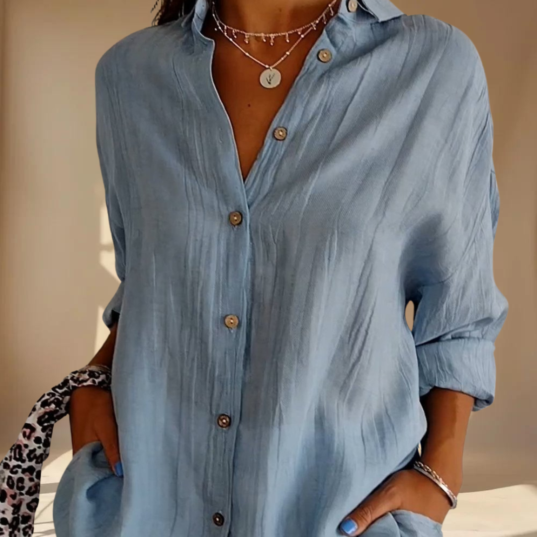 VelaLuxe™ | Klassiek overhemd met enkele knoopsluiting