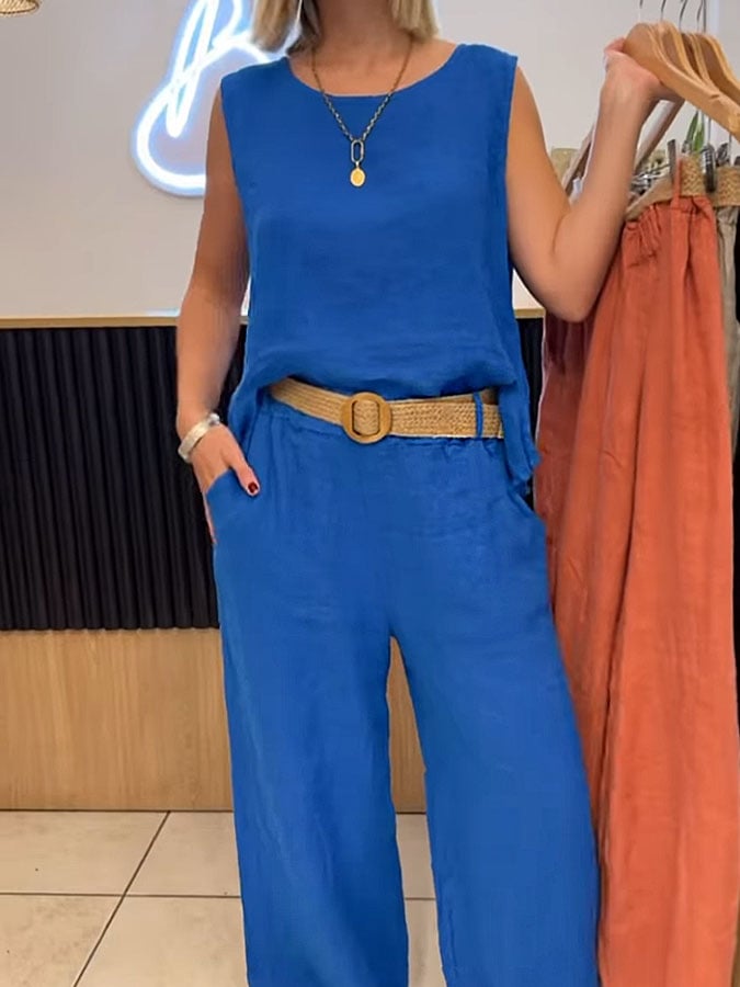 Zanira™ | Mouwloos Twin Set