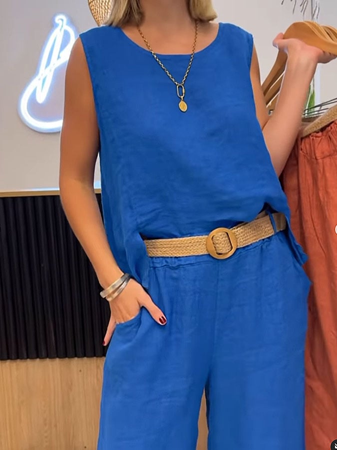 Zanira™ | Mouwloos Twin Set