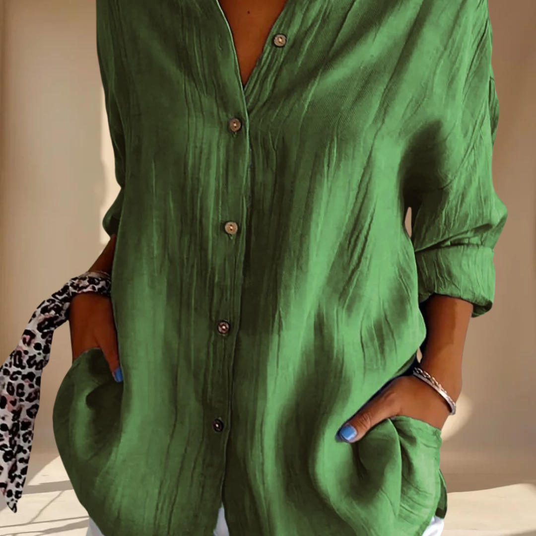 VelaLuxe™ | Klassiek overhemd met enkele knoopsluiting