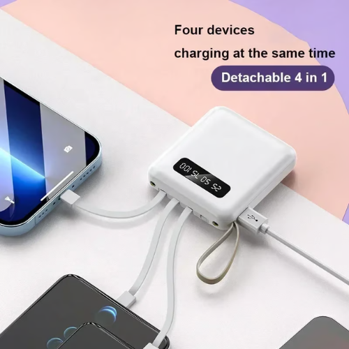 4-in-1 Power Bank Snel-lader