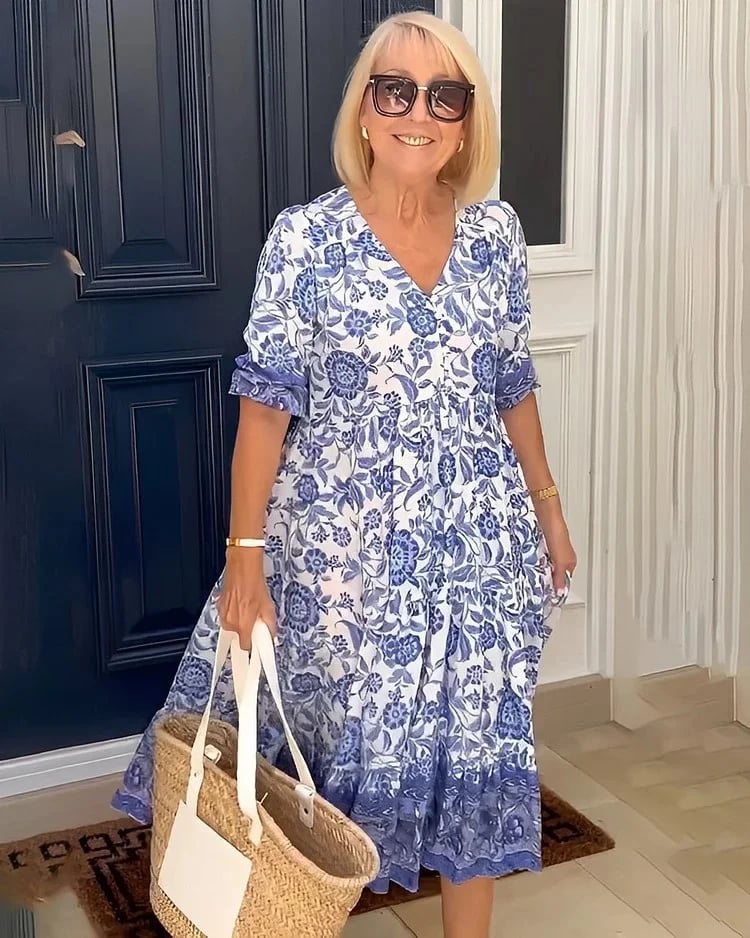 Elvara™ | Maxi-jurk met V-hals