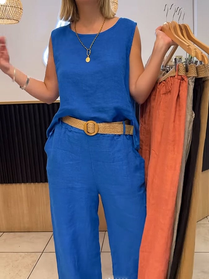 Zanira™ | Mouwloos Twin Set