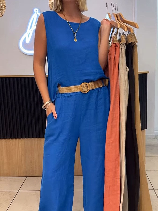 Zanira™ | Mouwloos Twin Set