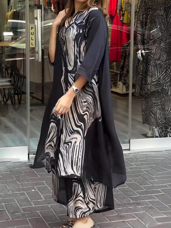 2-Delig elegante jurk met broek