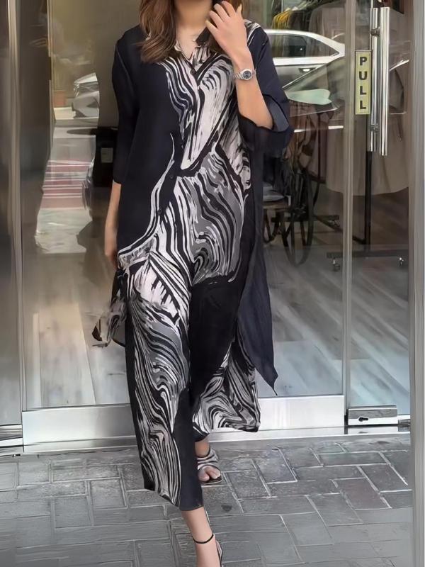 2-Delig elegante jurk met broek